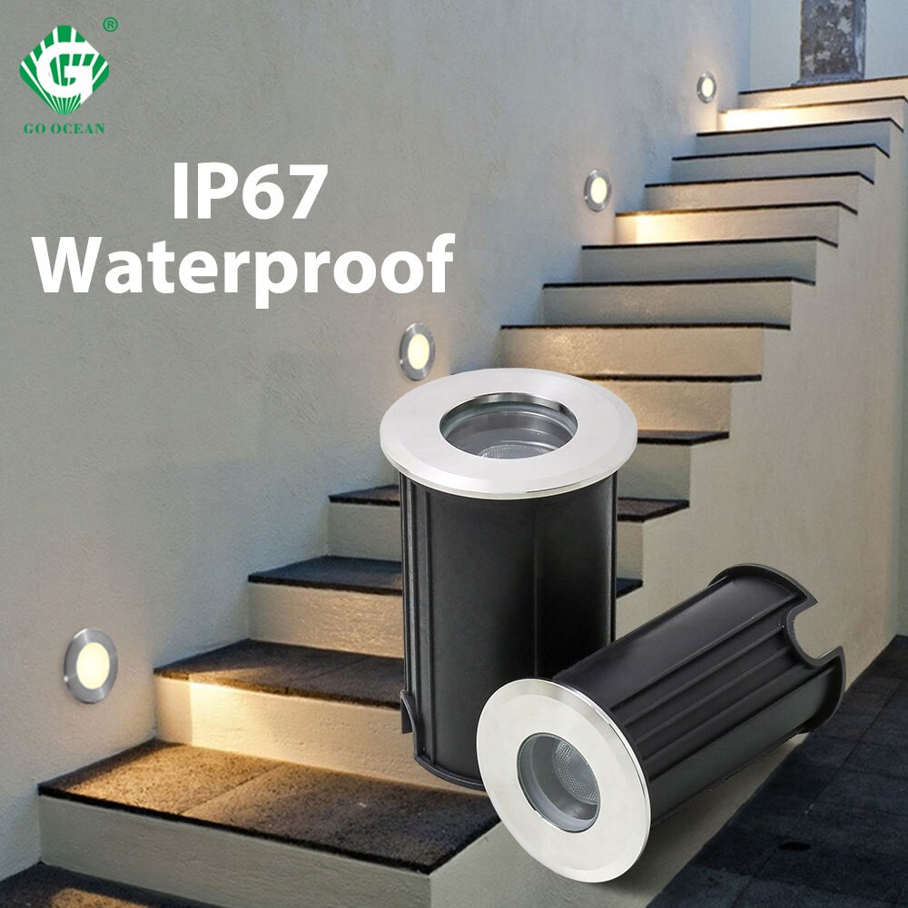 1W LED Underground Light COB Floor Lamp Outdoor Ground Spot In-ground Lighting Garden Path Buried Yard DC 12V Waterproof