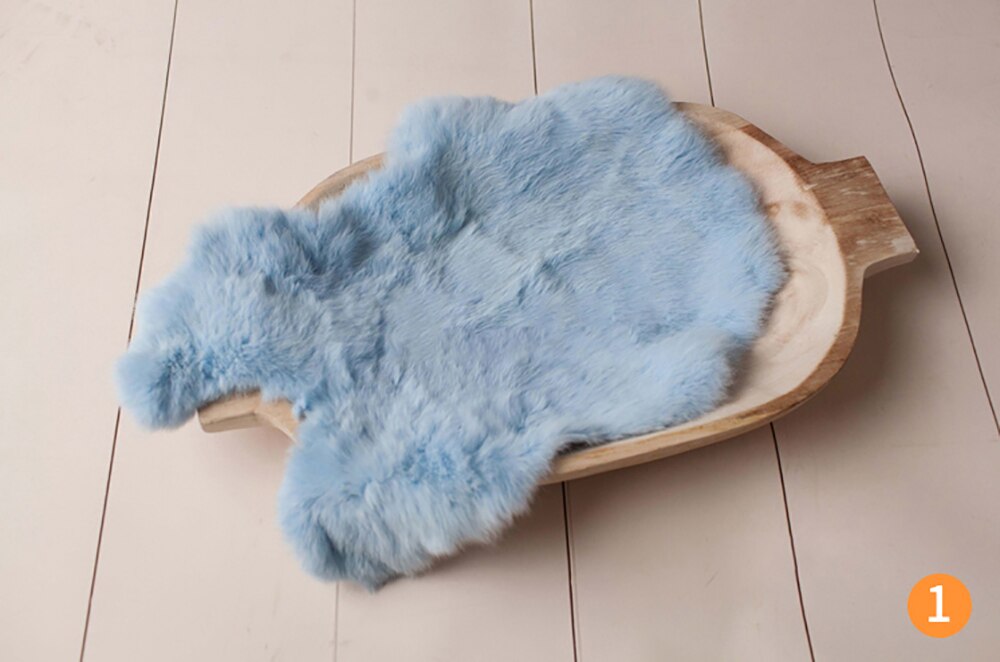 Birth Photo Shoot Background Blanket Rabbit Fur Baby Baby Girl Birth Photography Props Blanket Accessories