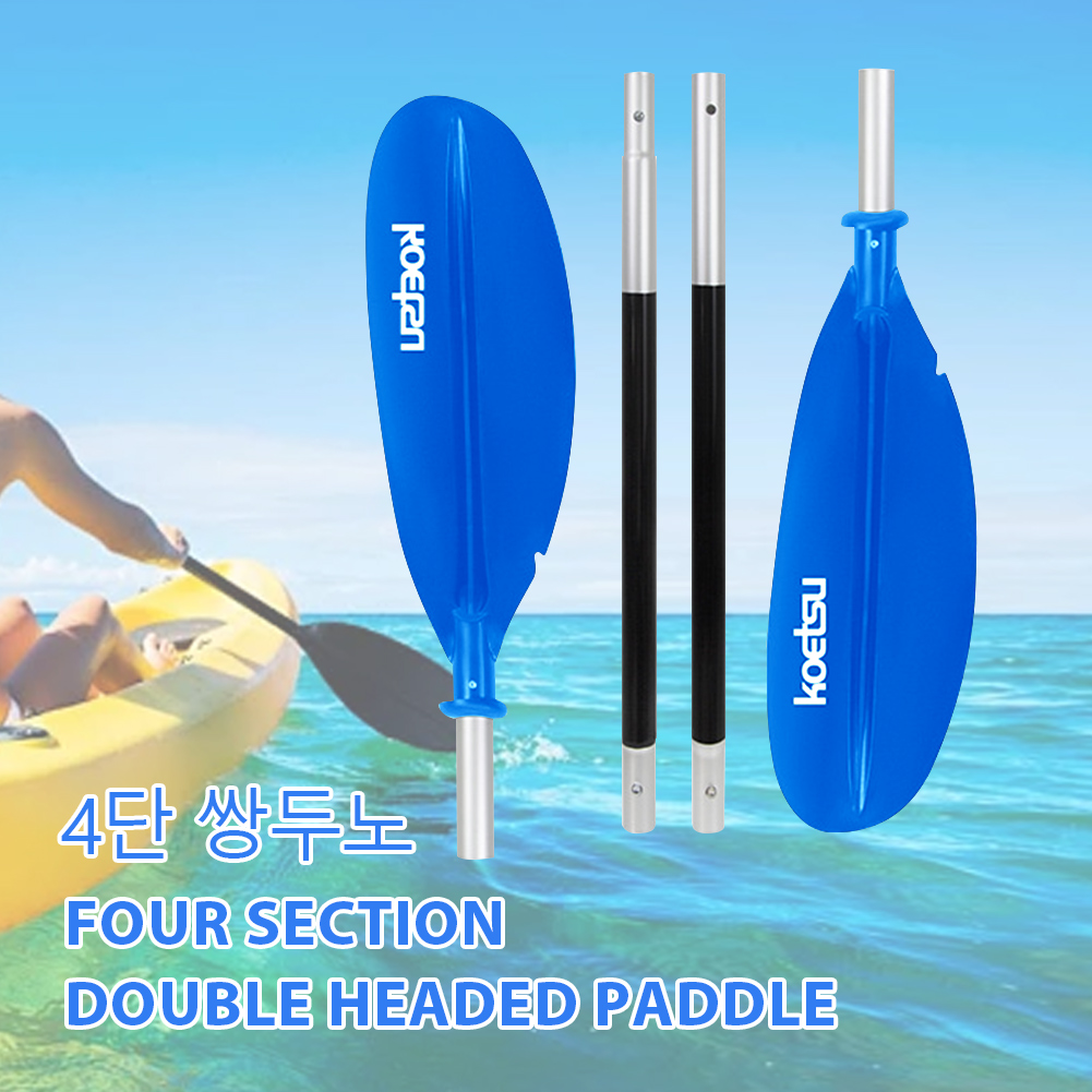 4-delige SUP-peddel Verstelbare dubbele kop Surfpaddle Aluminium Stand Up Paddleboard-peddels voor buitensporten