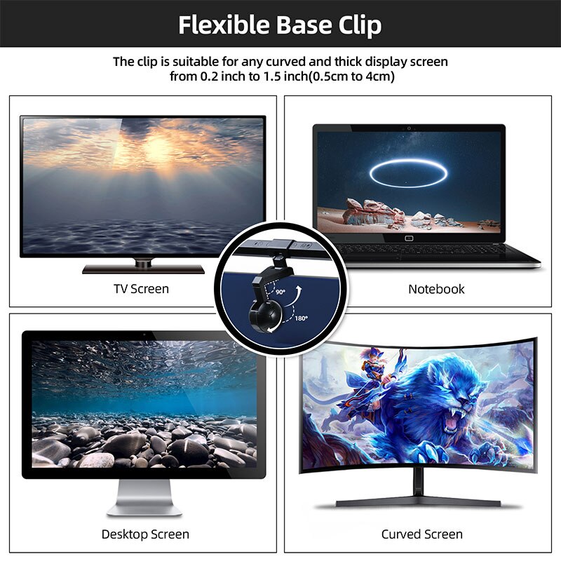 Monitor lys bar usb gadgets pc skærm lampe bar led skrivebord computer hængende dæmpbar buet lcd tv notesbog studie læsebord