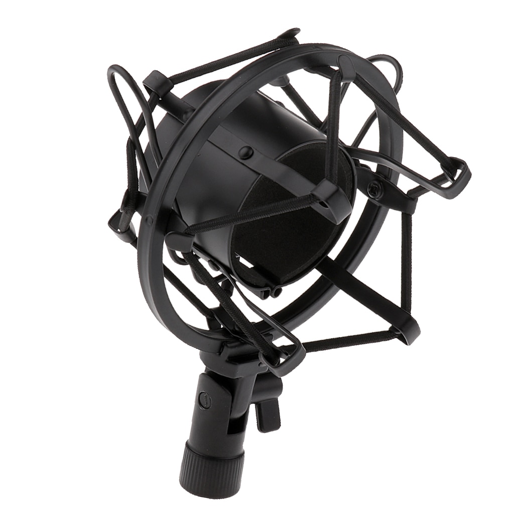 Zwart Shock Mount Clip Houder Voor Universal Studio Opname Microfoon Mic