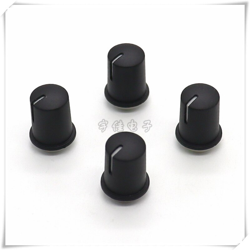 10 Piece 12*16.5MM half shaft rubber knob potentiometer rotary encoder volume switch knob suitable for D axis 6MM