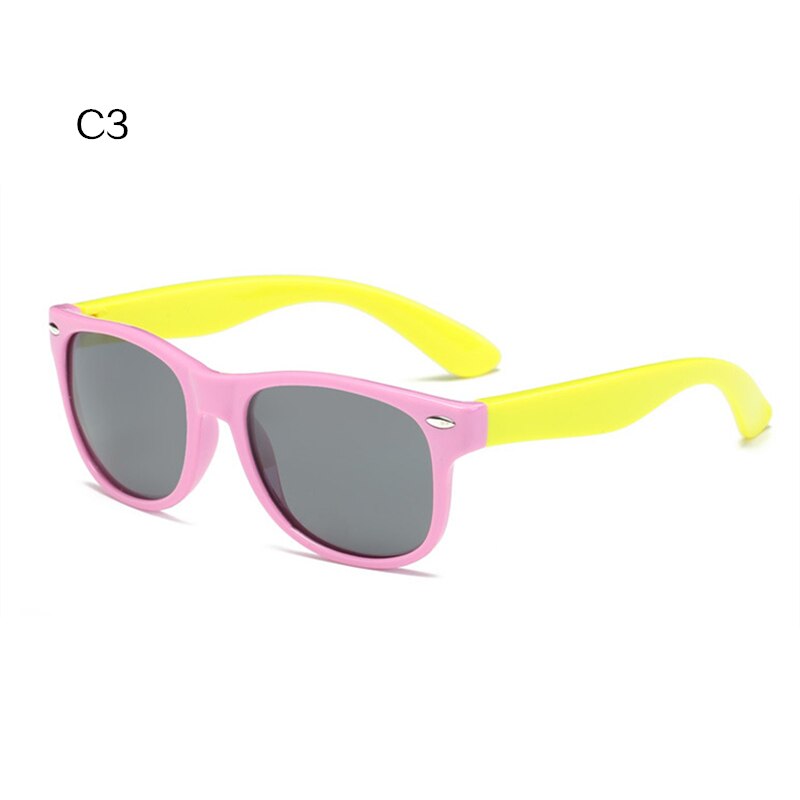 Oulylan Sunglasses Kids Boys Girls Sun Glasses Polarized Ultra-soft Silicone Safety Eyeglasses Child Baby Goggles UV400: C3