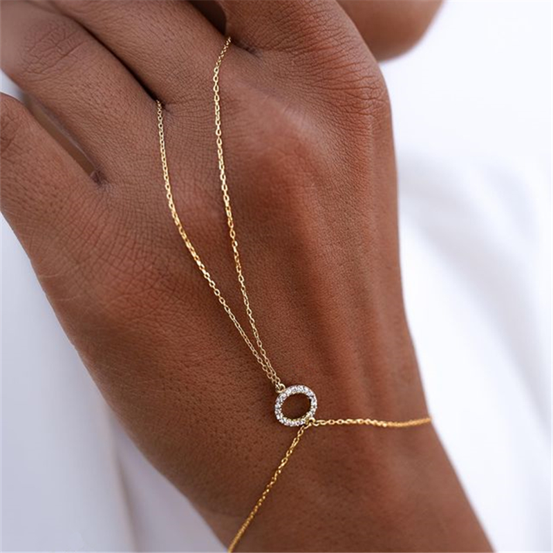 Pulsera con símbolo infinito de creatividad minimalista para mujer, cadena de dedo, de joyería, accesorios de ropa, número 8