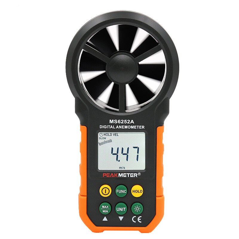MS6252A/MS6252B Industrial LCD Digital Anemometer Thermometer Anemometro Wind Speed Air Velocity Humidity Measuring With Usb