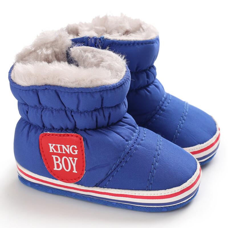 Kleinkind freundlicher Stiefel Kleinkind freundlicher Baby Winter Erstarrte Stiefel Mädchen Jungen Knöchel Kurze Stiefel Spitze hoch lässig freundlicher Schuhe