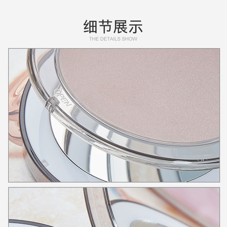 Espejo de maquillaje plegable con luz led 5 veces aumento espejo cosmético anillo de belleza espejo de luz foto Luz de relleno espejos pequeños