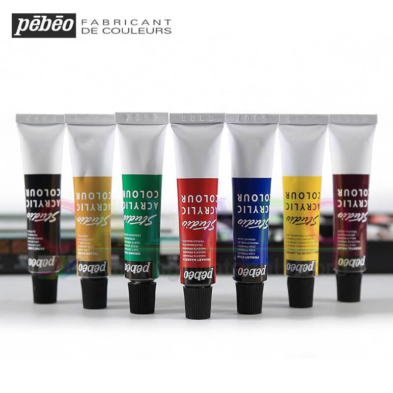 12ml pebeo højkoncentreret akrylmaling sæt 12/18/24 farver maleri akvarel maling tube kunst pigment gør det selv kunstner forsyninger