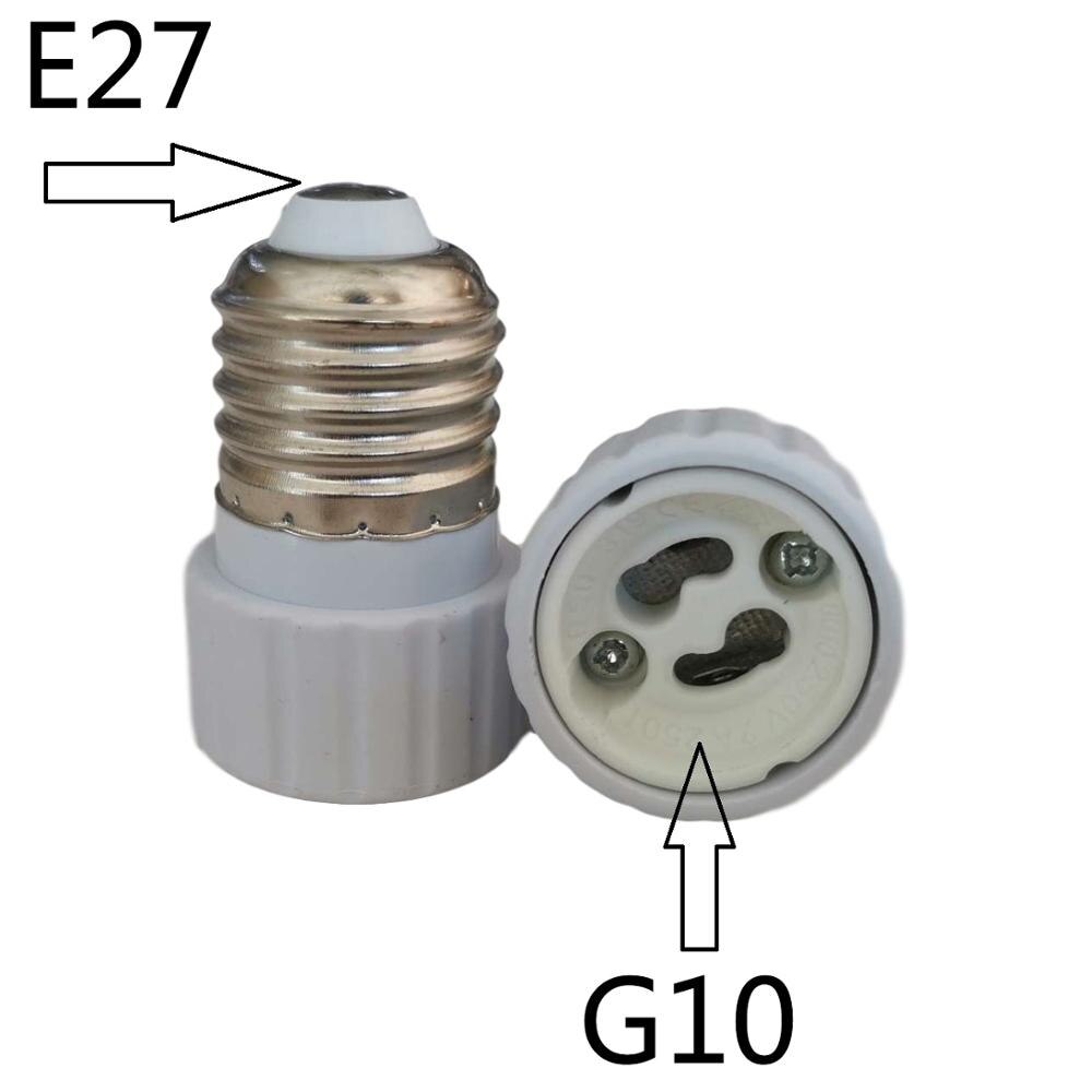 E27 Om G9 MR16 E27 B22 E17 E14 Lamphouder Converter 110V 220V Base Socket Adapter Voor led Lamp Maïs Gloeilamp: E27 TO GU10