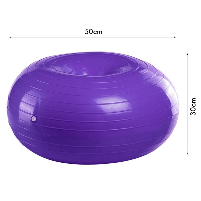 TopDonut Yoga Ball Thickened for Yoga, Birthing,Pilates and Balance Training in Gym, Office or Clroom