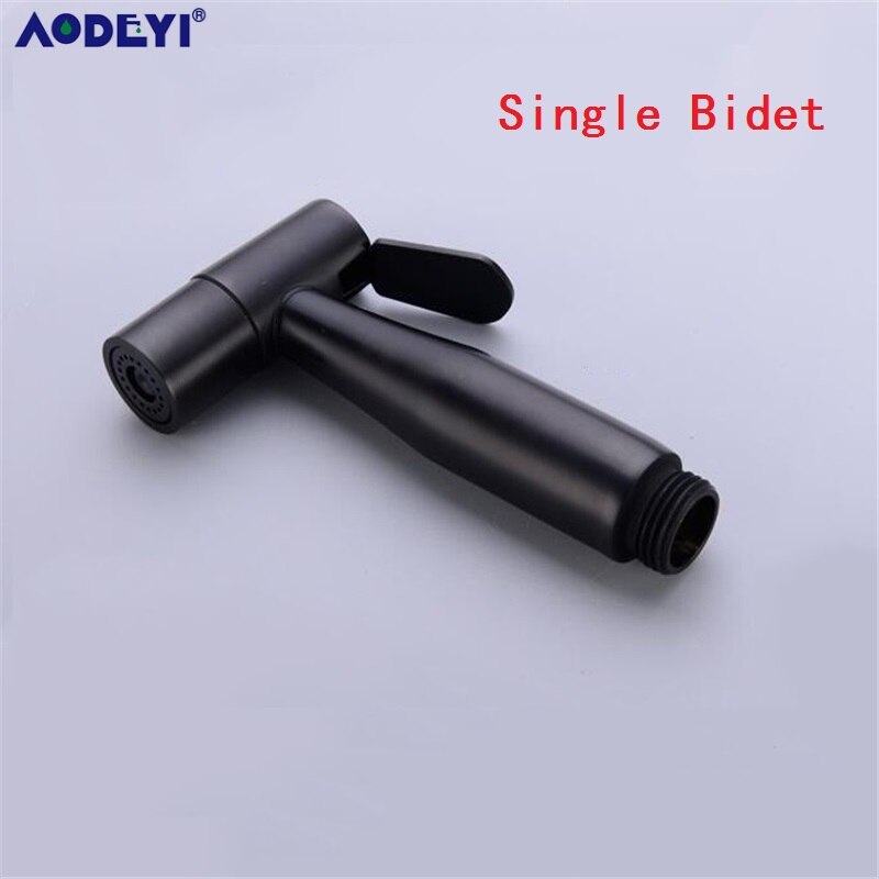 Handhållen bidé spray svart duschspruta set toalett shattaf spruta dusch kit bidet kran , 304 rostfritt stål: Enkel bidé