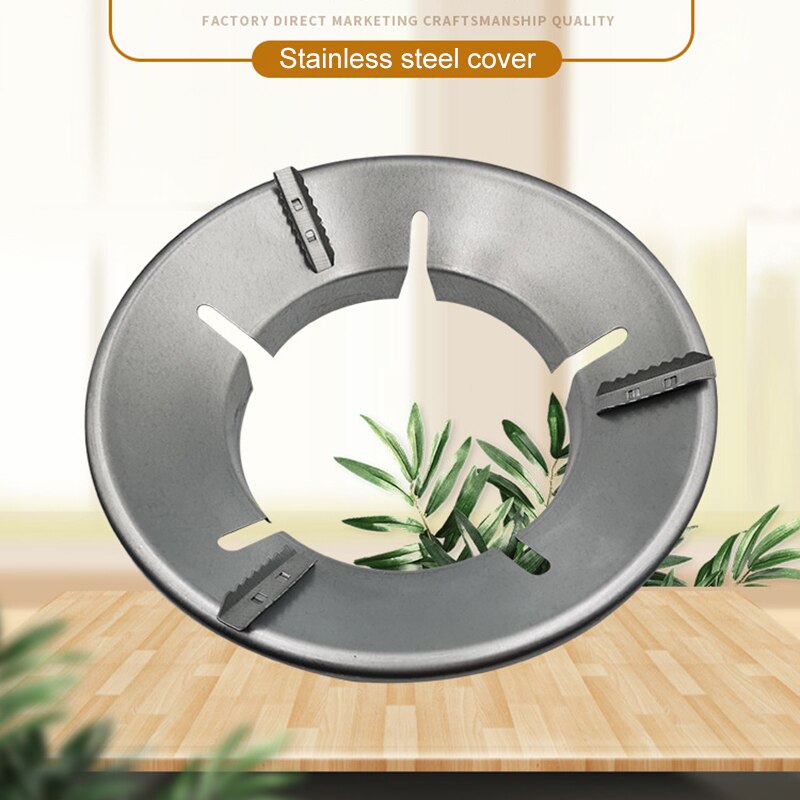 Metal Gas Stove Windshield Polyfire Energy-Saving Windshield Hood Household Gas Stove Wind Shield Bracket for Cooker Cookware