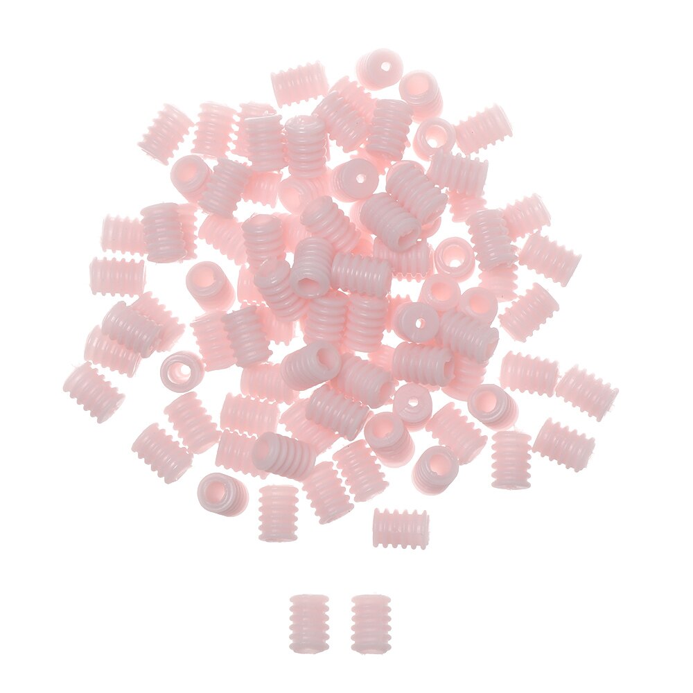 100Pcs Volwassen Kinderen Verstelbare Siliconen Koord Sloten Non Slip Stopper Kleurrijke Lanyard Gesp Koortjes Schakelt Accessoires: pink