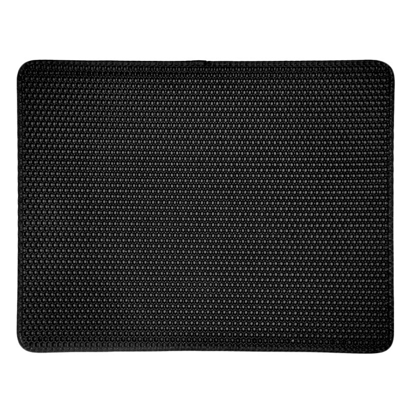Cat Litter Mat Double Layer Waterproof Pet Cat Litter Box Mat Katten Sand Tray Pad Filling Trapping Mat For Cats House Clean: black / 55x75cm