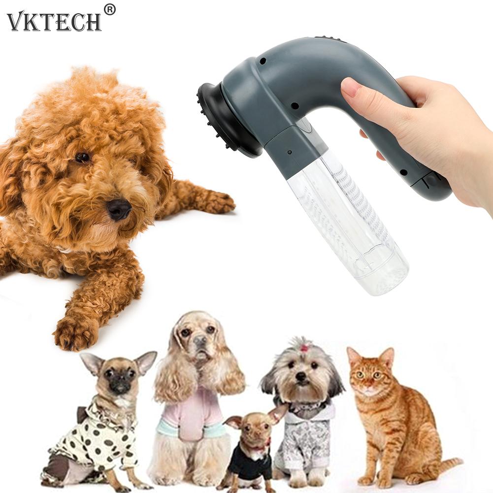 Elektrische Pet Hair Sucker Draagbare Stofzuiger Bont Haar Remover Borstel Kat Hond Kam Grooming Zuig Apparaat Huisdier Accessoires