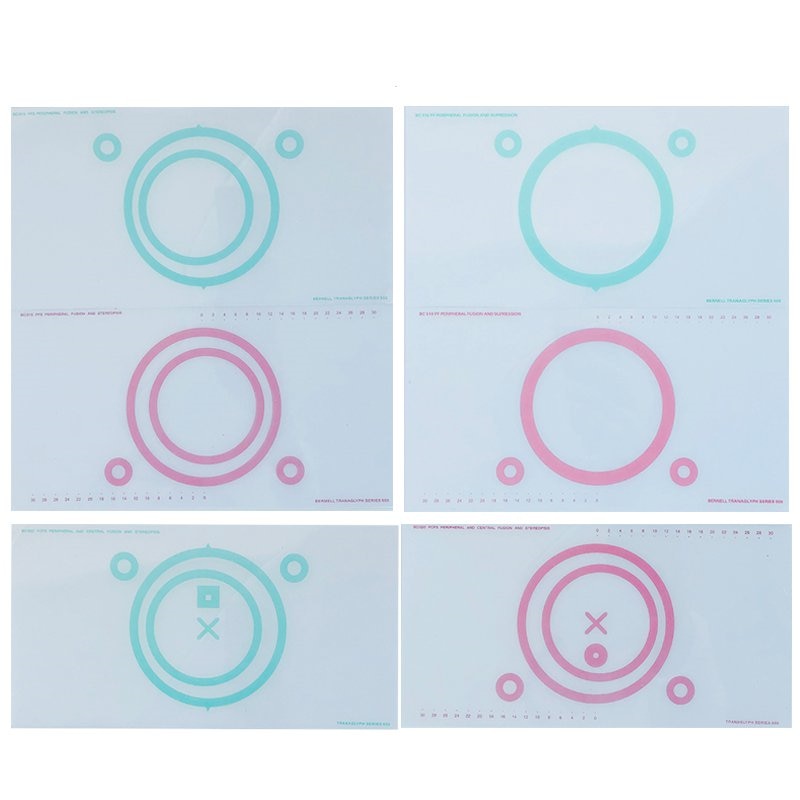 Variable rouge/vert tranaglyphe Vision thérapie Convergence insuffisance appareil de formation oculaire cartes de formation stéréo visuel