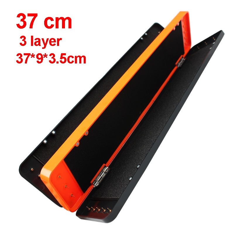 2- etterslep /3- etterslep karpe fiskerigg takle boks sikk chod stiv hår rigg oppbevaringsboks til herabuna fiskelinje krokutstyr  b362: 3 etterslep 37cm