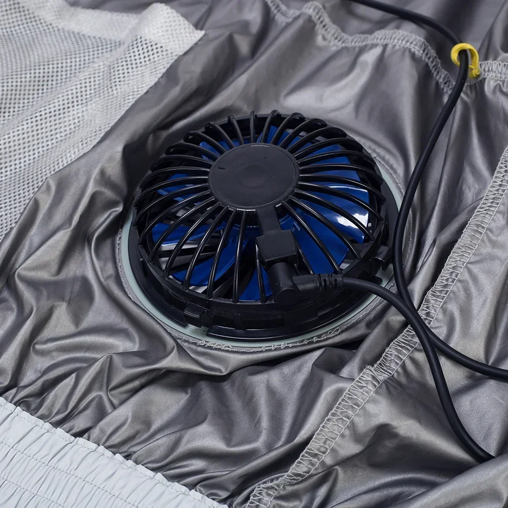 Gilet de refroidissement pour ventilateur de glace, 5V 12V, vêtements d'extérieur avec câble, vêtements de climatiseur, vestes de travail respirantes sans manches, Camping d'été, pêche