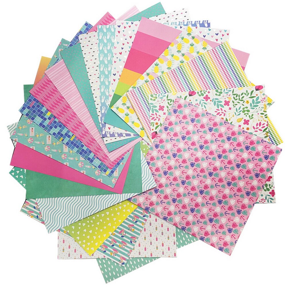 The Path 12 Inch Scrapbooking Papers 20 Sheets Craft Background Decorative Pattern Paper Pack DIY 305x305mm