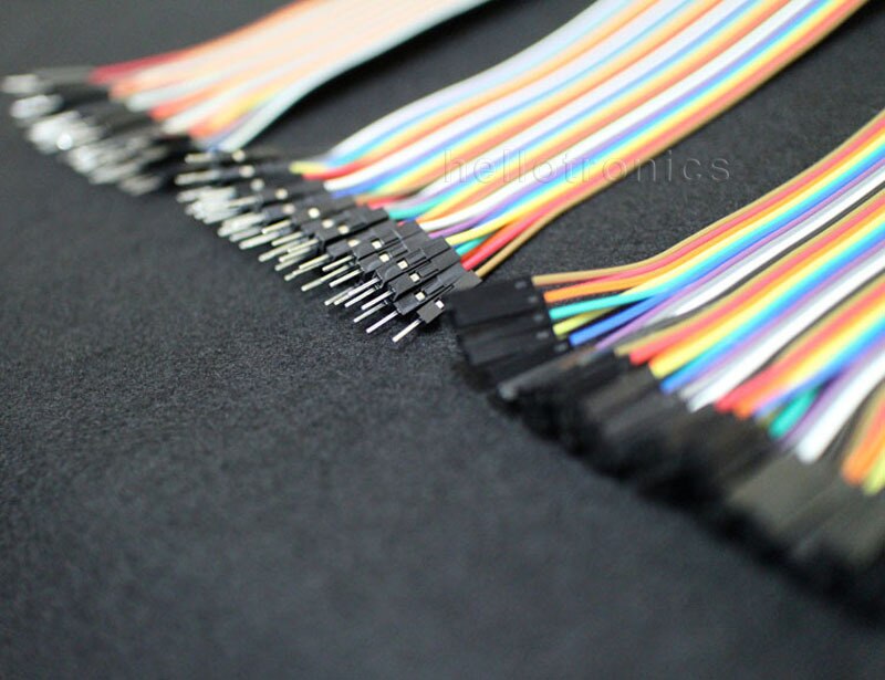 Hellotronics Premium 200mm 40 Pins Man/Mannelijke M/F F/F Splittable Breadboard Jumper Draden Voor Arduino