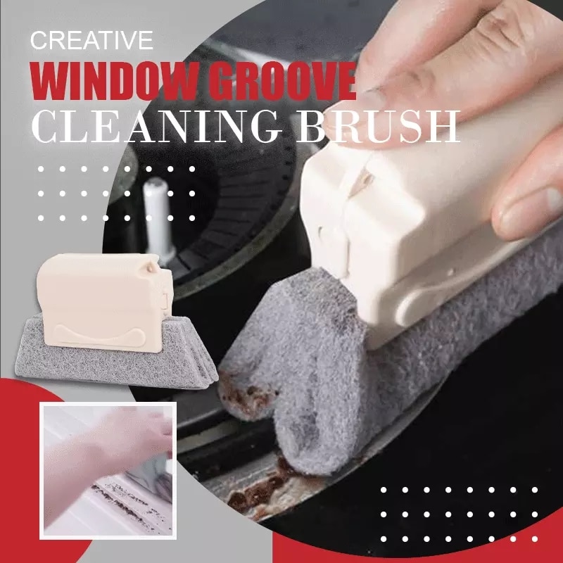 Window Groove Cleaning Brush Magic Window cleaning brush Window Groove Cleaning Cloth Window Slot Brush
