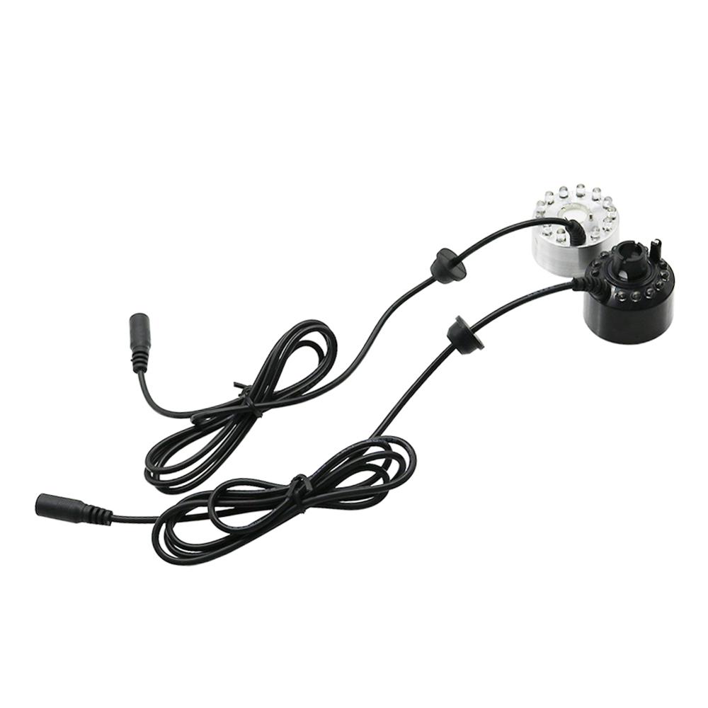 Mini aparat de ceață cu ultrasunete electric colorat, umidificator de aer cu 2 led-uri, fântână de apă, iaz, atomizoare, umidificator de aer, acvariu, decor cu 12 led-uri