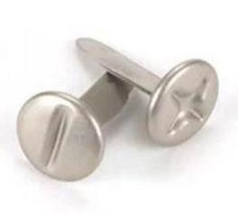 Tornillos de cruz para uñas plateadas, clavos de álbumes de recortes de Metal, accesorio de álbum de papel de boda, decoraciones de invitaciones, 8mm + pulgadas, 300 Uds.: Mixed