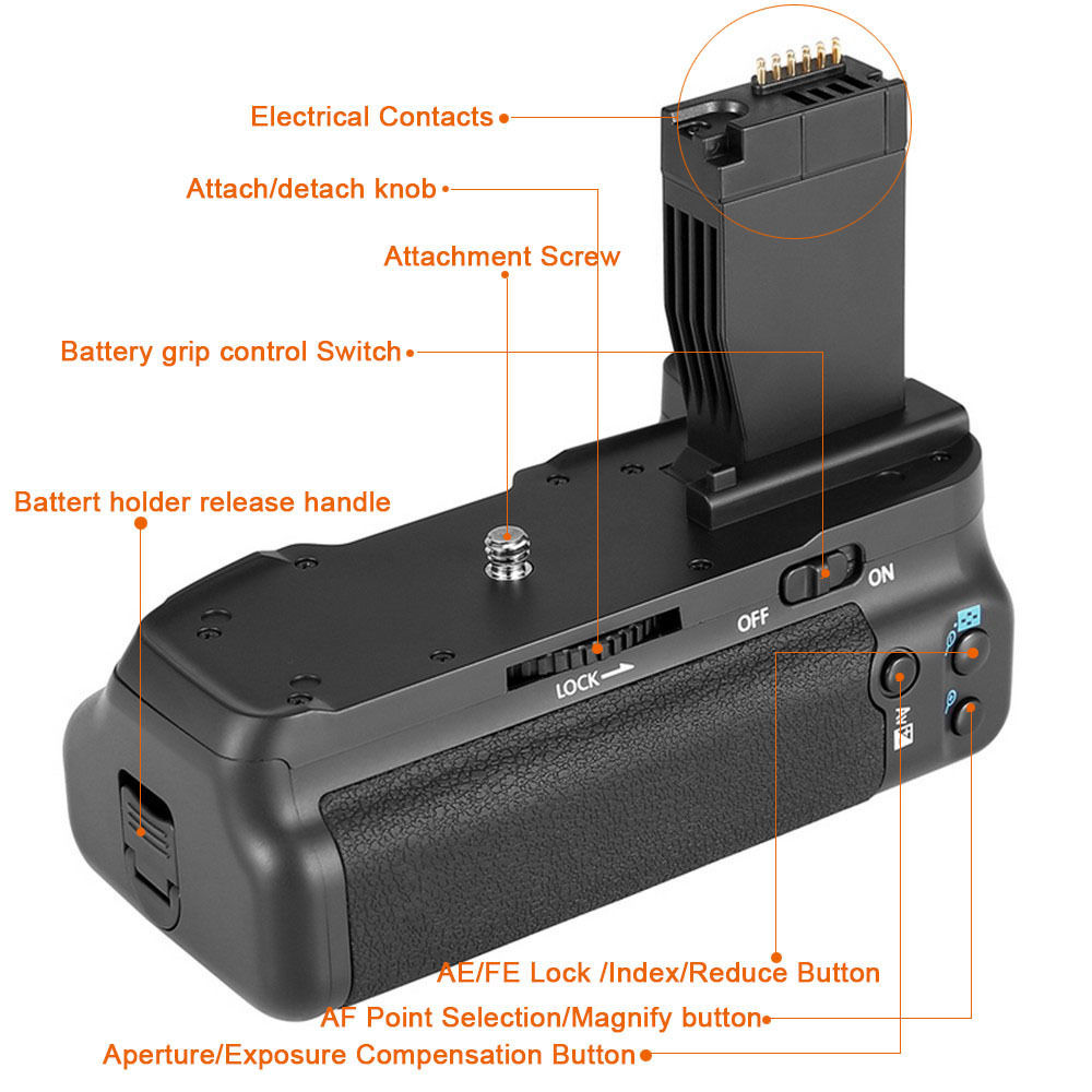 JINTU Batterie per Foto/Videocamera presa per canone EOS 750D 760D + 2x LPE17 kit ribelle T6i T6s X8i 8000D DSLR DELLA MACCHINA FOTOGRAFICA DI ricambio BG-E18