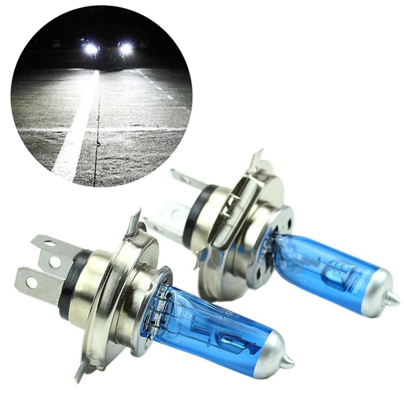 Bombilla de haz de luz HID bi-xenón, superblanca, H4, 55W, DC12V, alta potencia, bajo consumo, 6000K, piezas de coche, 267644, 2 uds.