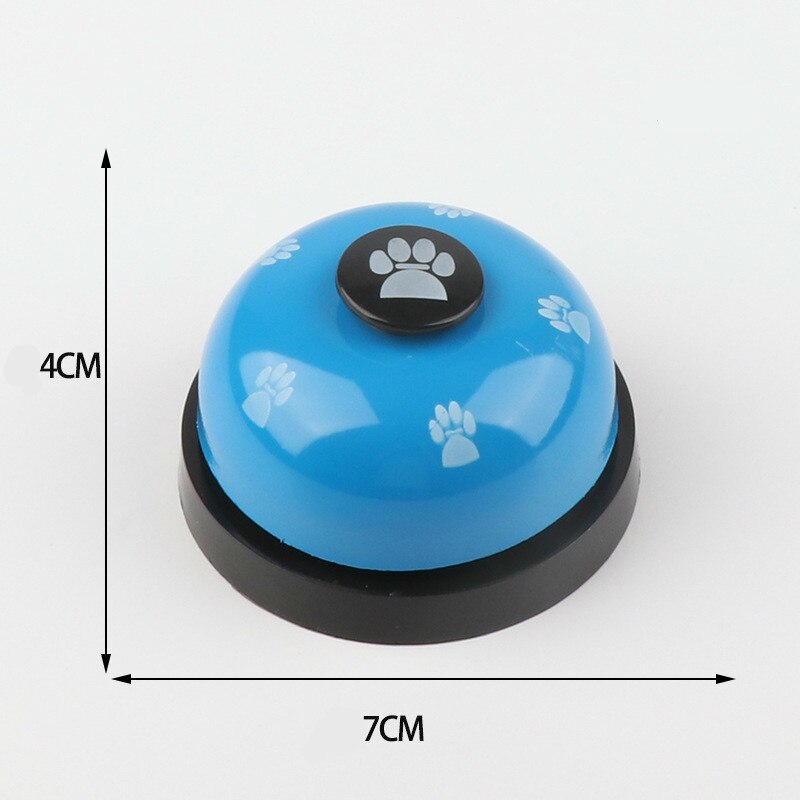 Bellen voor het trainen van huisdieren, hondenbellen voor zindelijkheidstraining en communicatiemiddel, honden en katten, intellectuele speeltjes, geluidsringen en knopbellen: Blauw