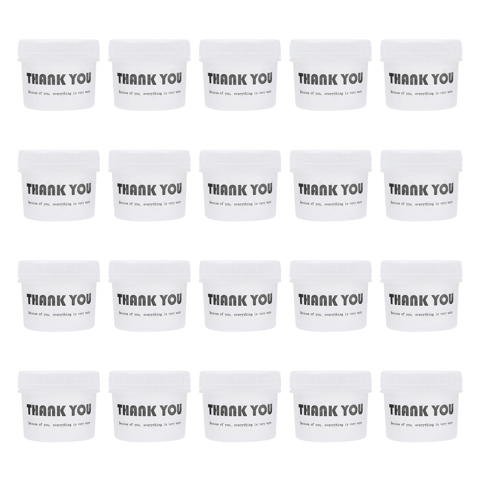 20 Set Sealed Food Storage Jars Dried Fruit Storage Jars Cereal Airtight Canisters