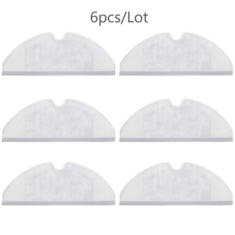 Wkład filtra wycierać zbiornik na wodę robić xiaomi Roborock S50 S51 S55 T60 T61 akcesoria robić odkurzaczy wymiana: 6 szt MOP
