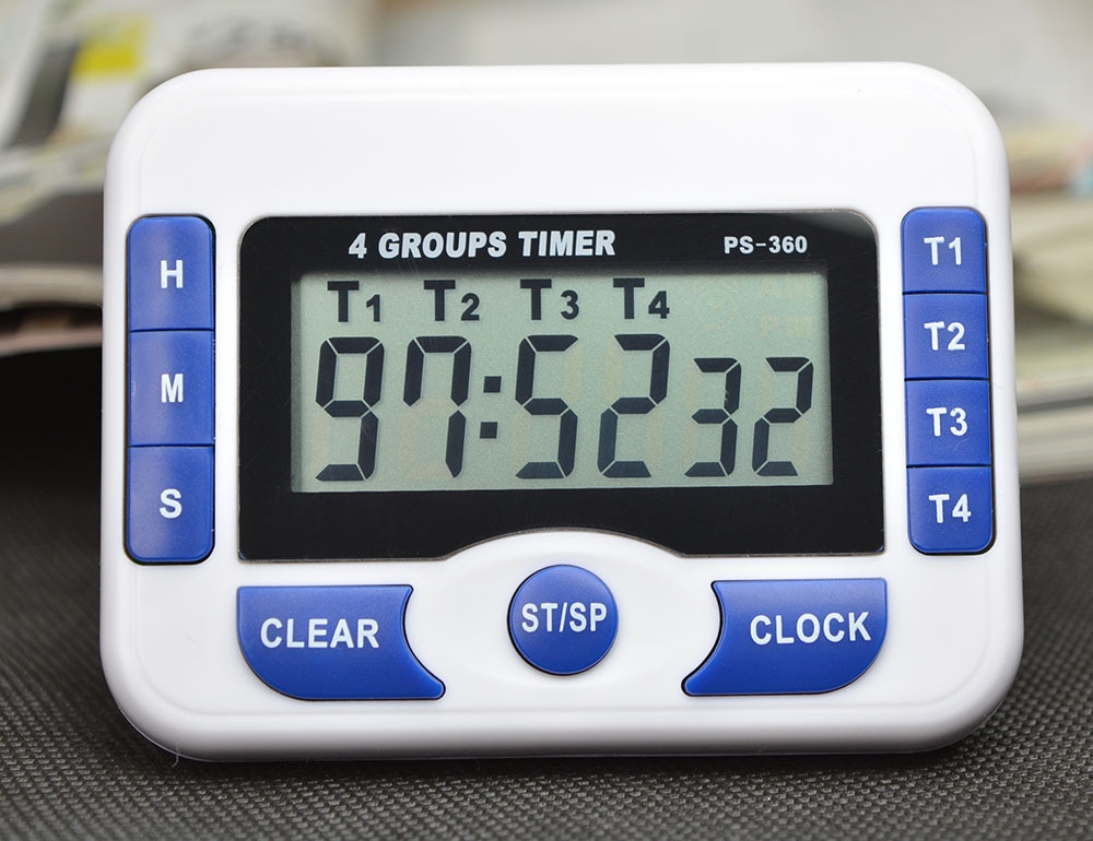 Electric Digital LCD 4 Channel Sport Shower Kitchen Egg Pomodoro Timer Time Reminder Cooking Tooth Countdown Magnet Alarm Clock
