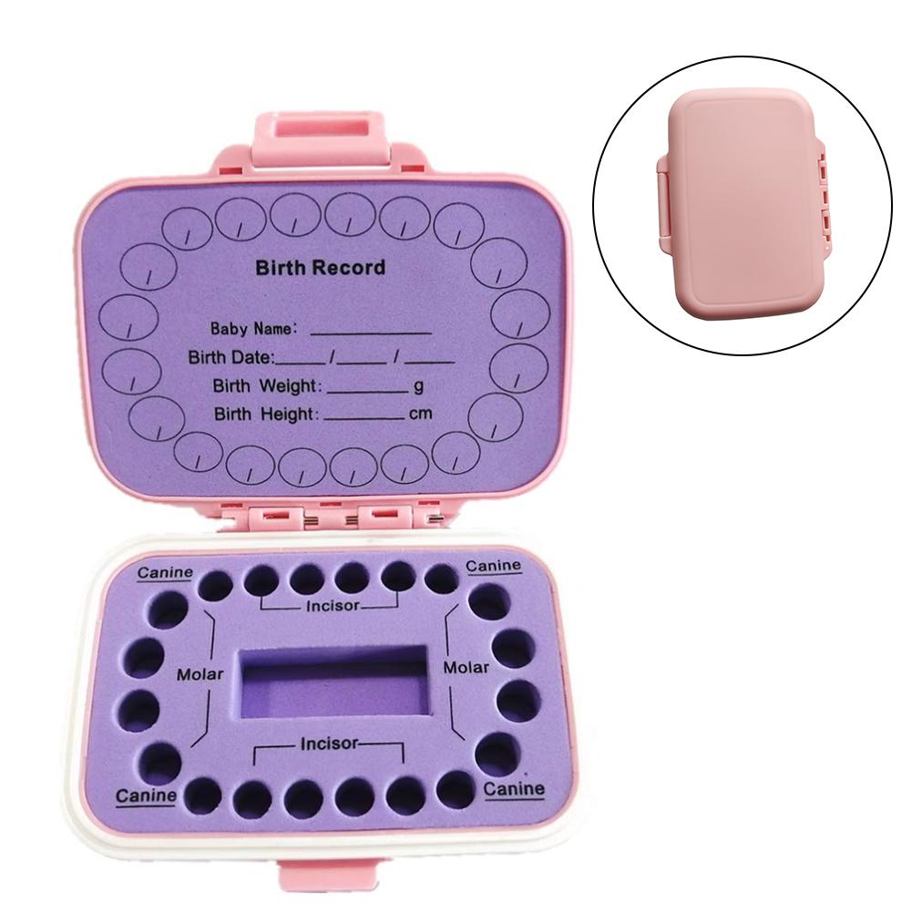 Baby Tooth Box Baby Hair Collection Plastic Box Tooth Saving House For Boys Girls Baby Commemorative: B