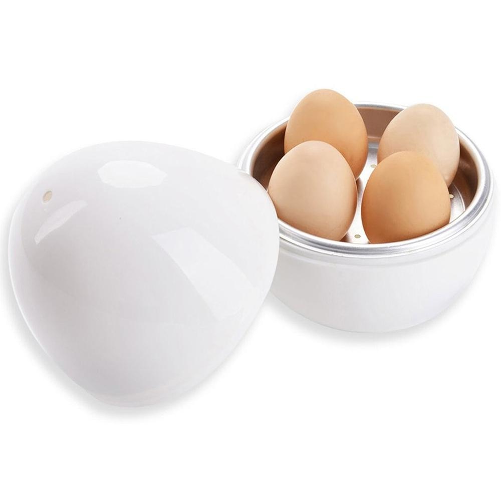 Magnetron Ei Steamer Eierkoker Huishoudelijke Magnetron Speciale 4 Ei Gekookte Eivorm Ei Vormige Gestoomde Ei B