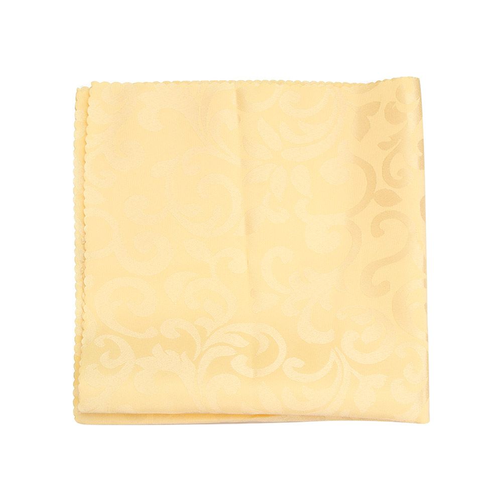 Servilleta cuadrada de bolsillo para decoración del hogar, suministros para de Hotel, 48cm, tela satinada, servilletas de mesa: beige