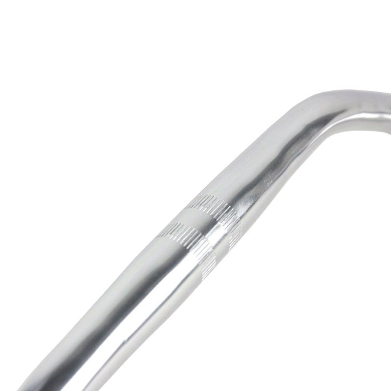 Manillar de aleación de aluminio con cuerno de piñón fijo, piezas de bicicleta de carretera, manillar curvado