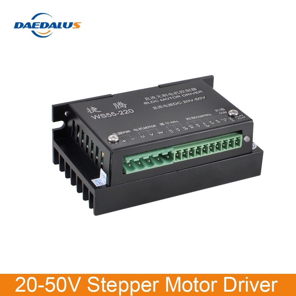 BlDC motor driver 20-50V Stepper Motor Driver Brushless DC Driver WS55-220 For 500W Spindle Motor
