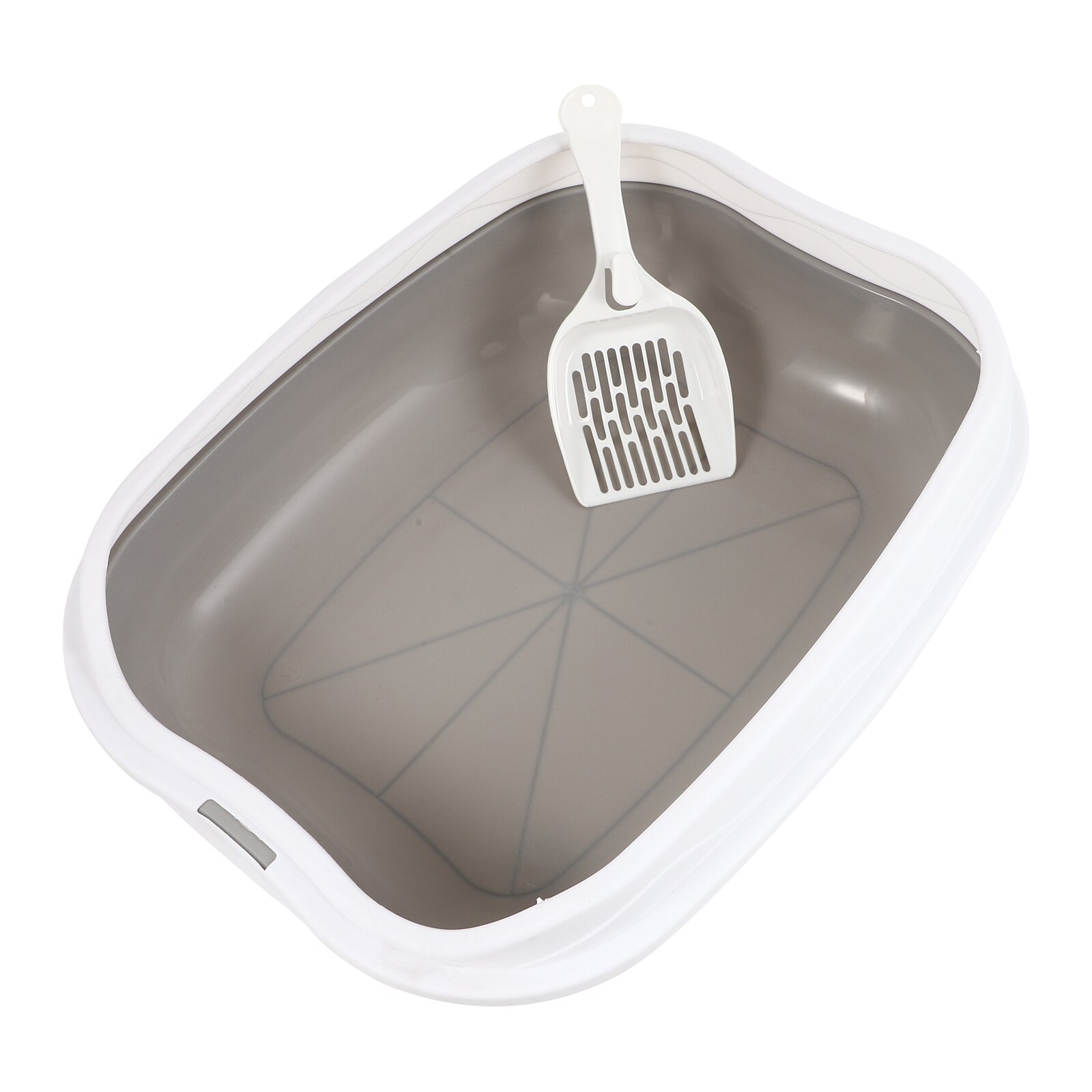 1 Set Pet Wc Anti-Splash Katten Kattenbak Lade Kitten Katten Schoon Toilet Voor Thuis (Grijs)