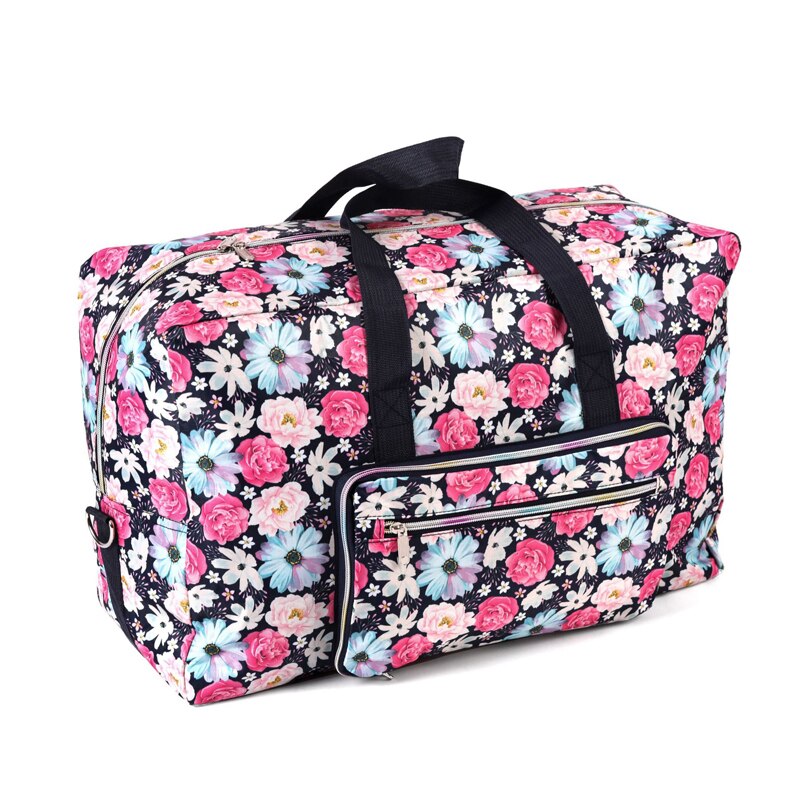 ANAWISHARE Women Travel Bags Large Capacity Folding Luggage Travel Handbags Duffle Bag Nylon Waterproof Storage Bag Travel Bag: 25