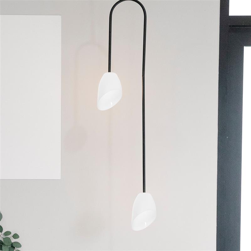 Abat-jour en fer à cheval coudé, luminaire d'ampoule, plafonniers chics pour chambre à coucher, remplacement de tulipe, accessoire de table, 5 pièces