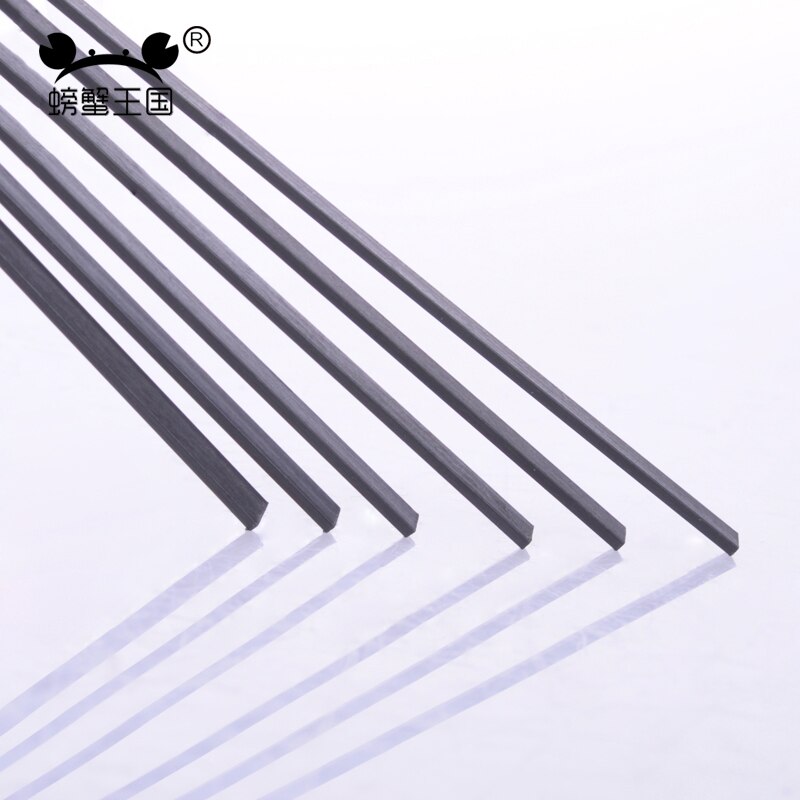 20PCS Carbon Fiber Square Sheet Aircraft Carbon Fiber Strip DIY Toy Spare Parts for RC Airpalne Model 200mm 400mm