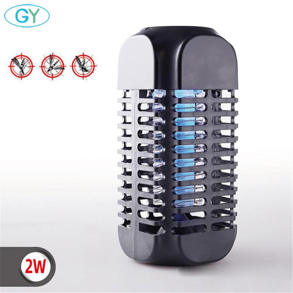 2W DC5V USB zasilany elektroniczny zabójca komarów lampa, czarny biały kryty latające owady łapka na owady środek odstraszający komary eliminator