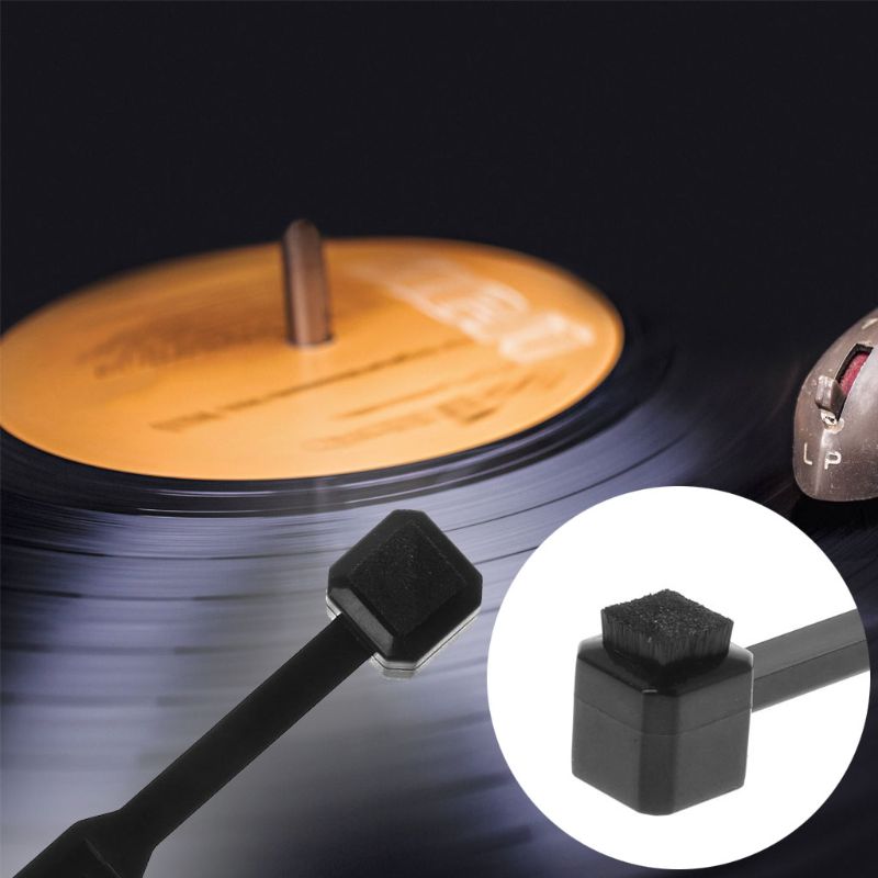 Stylus Brush Vinyl Record Player Turntable Phono Cartridge Anti-static Dustproof Needle Carbon Fiber Brushes Cleaner Tool