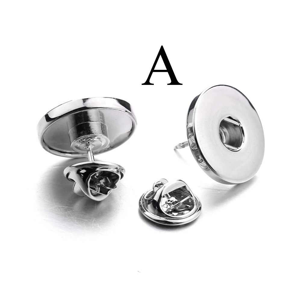 Quiges Femme Bouton Pression 18mm Argenté Rose Blanc pour Chunk