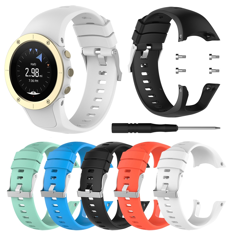 Correa de silicona para reloj Suunto Spartan Trainer de pulsera HR