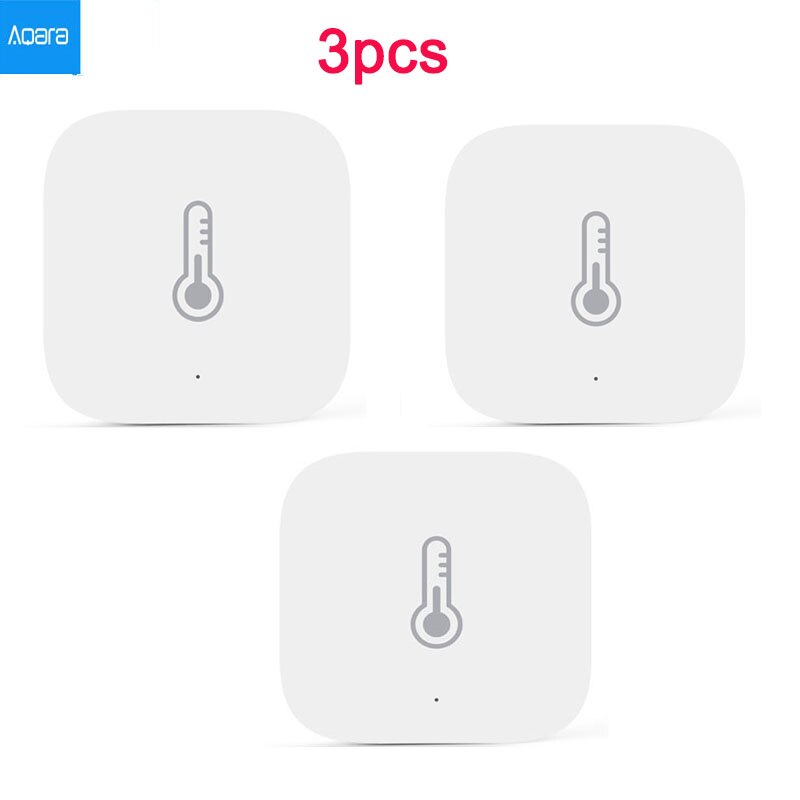groupée Xiaomi Mijia capteur de température et d'humidité intelligent mettre le travail de bureau à domicile de bébé avec l'application passerelle Android IOS MIhome: aqara 3pcs