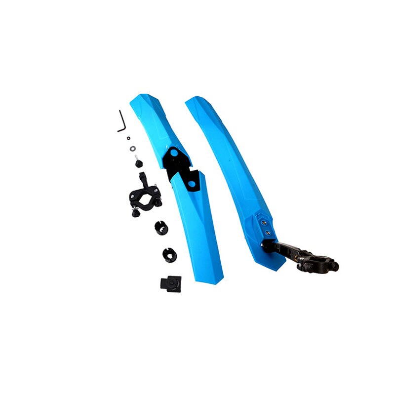 2 st mountainbike fender cykling mtb stänkskydd cykel vingar stänkskydd stänkskärmar för cykel cykel tillbehör delar stänklappar: Blå