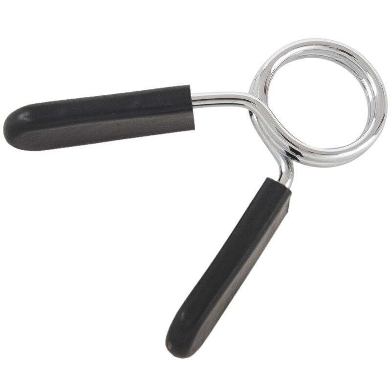 2 X Standard 1" Weight Bar Spring Collar Clips Dumbbell Barbell Clamp Bar Gym: Default Title