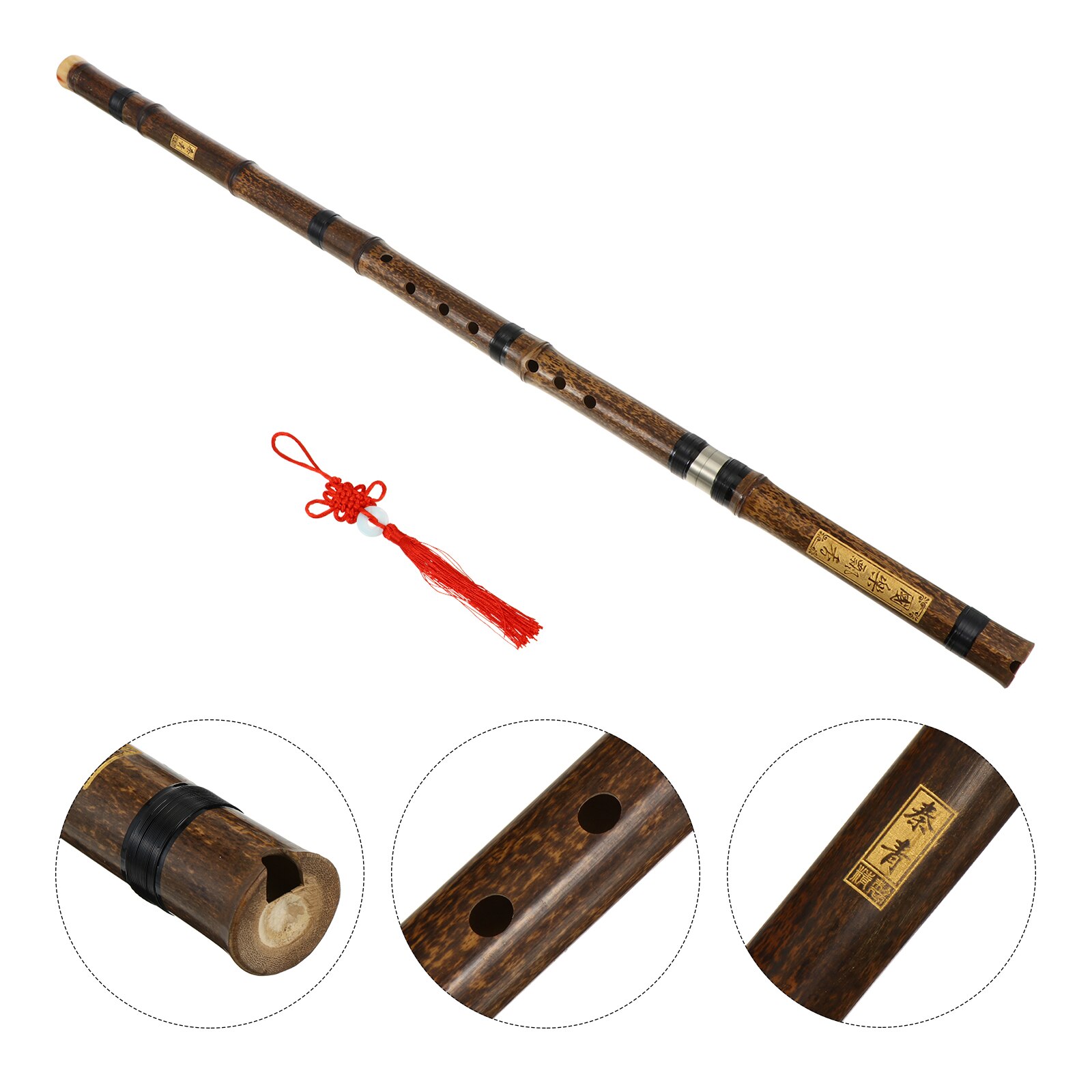1pc Antique Style Key G Delicate Woodwind Music Instrument Chinese Musical Instrument